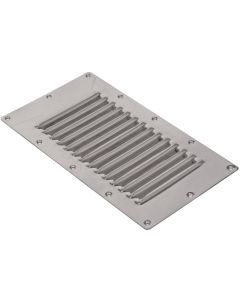 Ventilatie rooster L 228mm B 127mm RVS 316 (Inox A4)