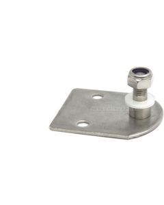 Zijplaatbevestiging Ø8 mm vlak RVS 316 (Inox A4)  60x50 mm