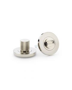 WC-Garnituur set Knurled - Ø50mm - PVD Gepolijst nikkel