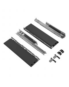 Hettich AvanTech You zelfbouwlade - Hoogte 77mm - Lengte 400mm - Draagvermogen 40kg - Antraciet