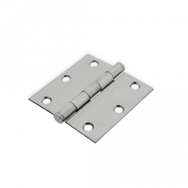 Scharnier rechte hoek 75x75x2,0mm D Ø 10mm RVS 304 (Inox A2)