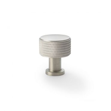 Meubelknop Knurled 'Lucia' - Mat vernikkeld - Ø29mm