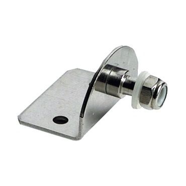 Zijplaatbevestiging Ø8 mm vlak RVS 316 (Inox A4)  60x50 mm