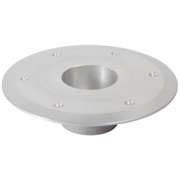 Tafelpoot - Ø80mm - Geborsteld Aluminium - Reserveonderstel Ø250mm