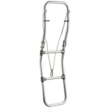 Zwemtrap opvouwbaar voor rubberboot -  3 treden - lengte 1150mm - breedte 250mm - aluminium