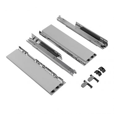 Hettich AvanTech You zelfbouwlade - Hoogte 139mm - Lengte 450mm - Draagvermogen 70kg - Zilver