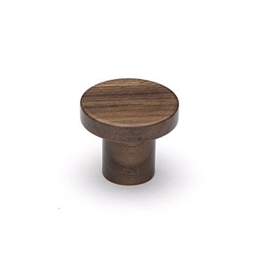 Houten meubelknop Ø48mm - Hoogte: 40mm - Walnoot