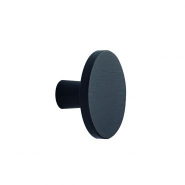 Meubelknop aluminium - Ø42mm - Hoogte: 24mm - Mat zwart