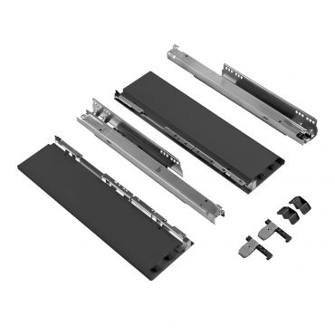 Hettich AvanTech You zelfbouwlade - Hoogte 251mm - Lengte 500mm - Draagvermogen 70kg - Antraciet